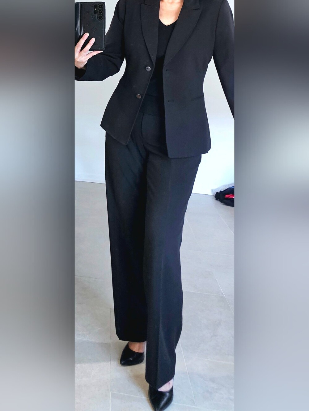 Calvin Klein Black Womens Dress Pants - Straight Leg Suit. Size 10